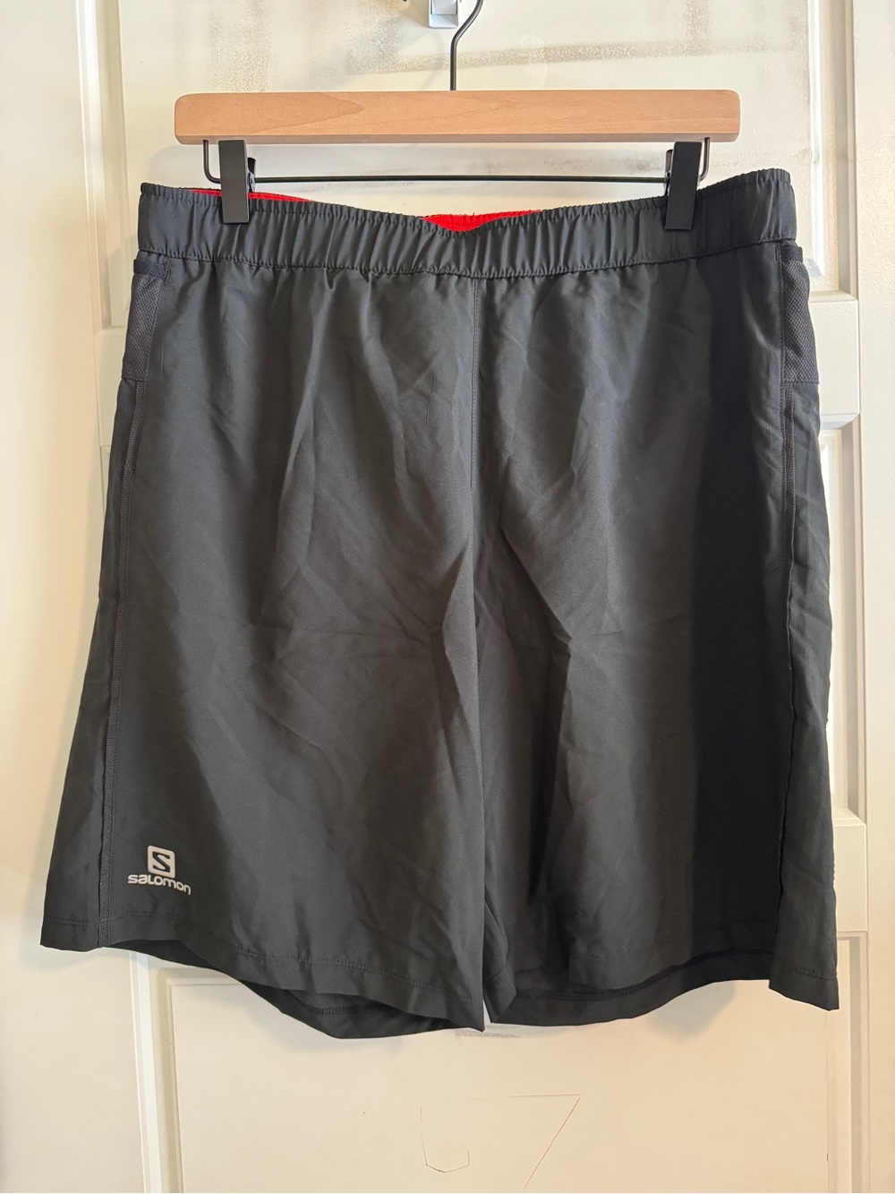 Salomon Men's Black Athletic Shorts| Cairn 9” short UPF 50
